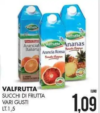 Mazzeo Giocattoli Valfrutta Succhi di Frutta vari gusti lt. 1,5 offerta