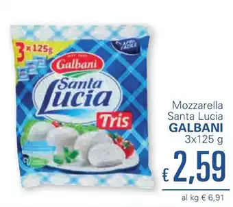 Galbani Santa Lucia Mozzarella 3x125 g