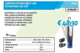 Fervi Tempo Lampade a led offerta