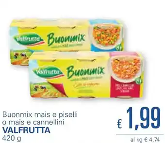 Valfrutta Buonmix mais e piselli o mais e cannellini 420 g