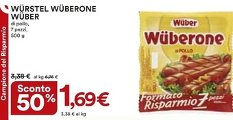 Ipercoop Wuber Wurstel Wuberone Di Pollo offerta