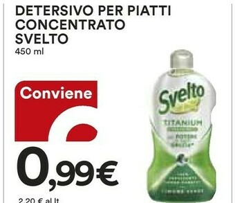 Ipercoop Svelto Detersivo Per Piatti Concentrato offerta