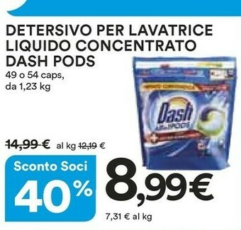 Dash Detersivo Per Lavatrice Liquido Concentrato