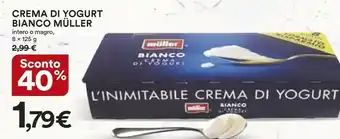Ipercoop Muller Yogurt Bianco Crema Di Yogurt 125 G(ml) offerta