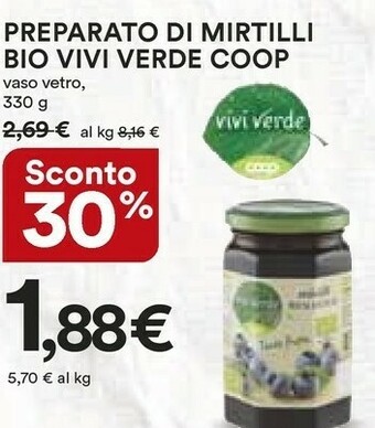Coop - Mirtilli Biologico Vivi Verde 330 G(ml)