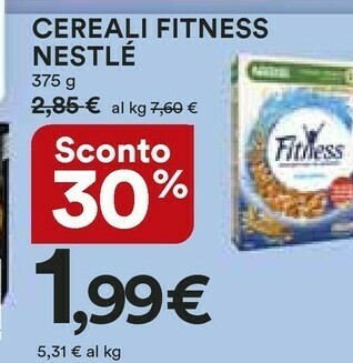 Ipercoop Nestlè Cereali Fitness offerta