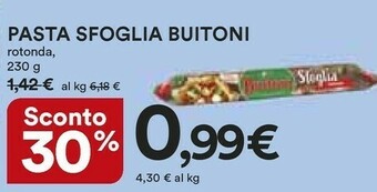 Ipercoop Buitoni Pasta sfoglia offerta