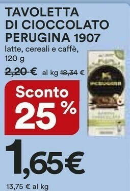 Perugina Perugina Tavoletta Di Cioccolato 1907 Latte
