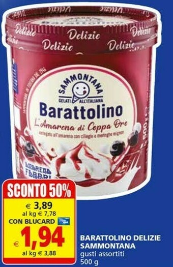 Il Gigante Sammontana Gelato offerta