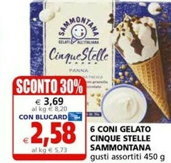Il Gigante Sammontana Gelato offerta