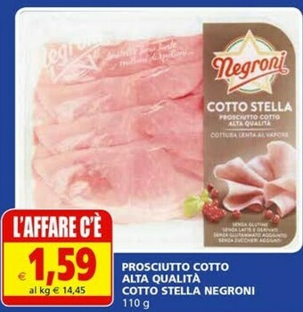 Il Gigante Negroni Prosciutto cotto offerta