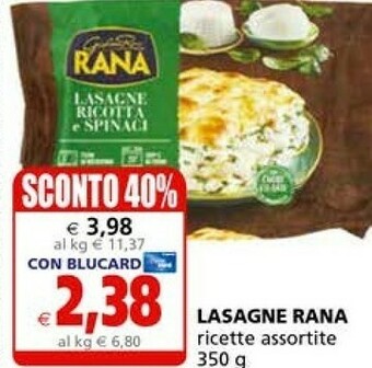 Il Gigante Rana Cibi pronti offerta