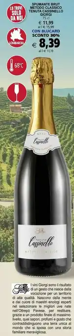 Il Gigante Brut Vino rosso offerta