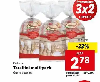 Lidl Tarallini multipack offerta