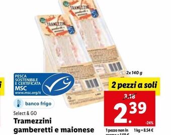 Lidl Tramezzini gamberetti e maionese offerta