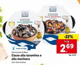 Lidl Cozze alla tarantina o alla marinara offerta