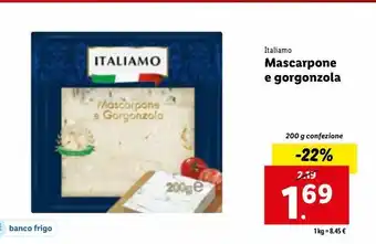 Lidl Mascarpone e gorgonzola 200g offerta