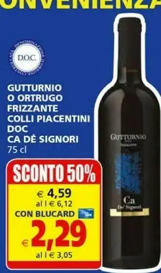Il Gigante Colli piacentini Vino bianco offerta