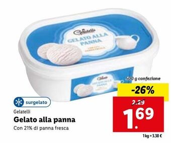 Lidl Gelato alla panna offerta