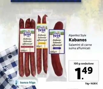 Lidl Kabanos offerta