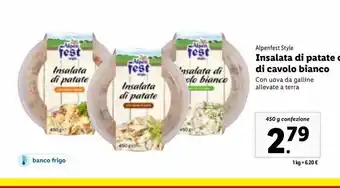 Lidl Insalata di patate di cavolo bianco 450g offerta