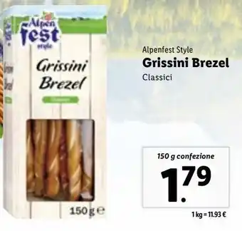 Lidl Grissini brezel offerta