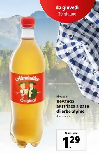 Lidl Bevanda austriaca a base di erbe alpine 1 l offerta