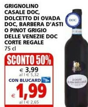 Il Gigante Barbera Vino rosso offerta