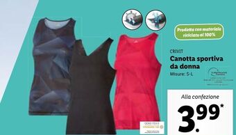 Lidl Canotta sportiva da donna offerta