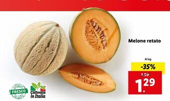Lidl Melone retato al kg offerta