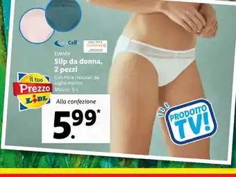 Lidl Slip da donna 2 pezzi offerta