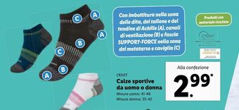 Lidl Calze sportive da uomo o donna offerta