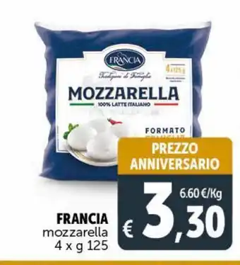 Deco Supermercati Mozzarella francia offerta
