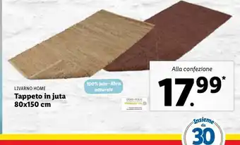 Lidl Tappeto in juta 80x150cm offerta