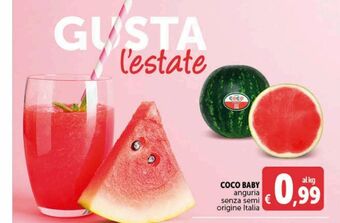 Deco Supermercati Coco baby anguria senza semi origine italia offerta