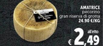 Deco Supermercati Amatrice pecorino gran riserva di grotta offerta
