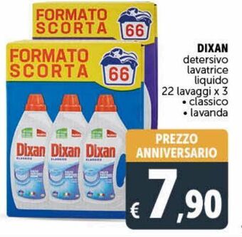 Deco Supermercati Dixan detersivo  lavatrice liquido 22 lavaggi  x 3 offerta