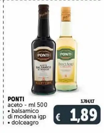 Ponti aceto ml 500