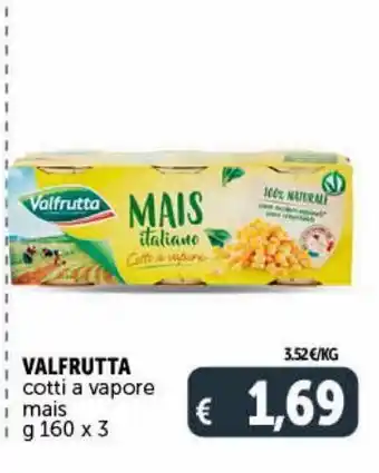 Valfrutta cotti a vapore mais