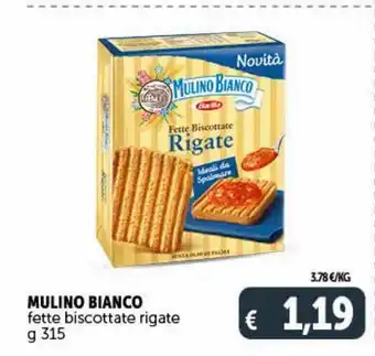 Mulino bianco fette biscottate rigate g 315