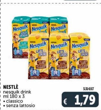 Nestlé nesquik drink ml 180 x 3