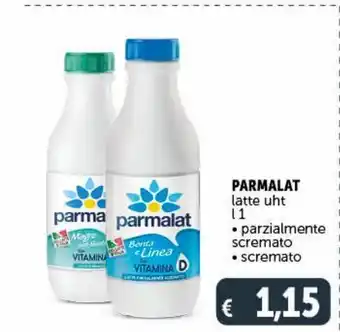Deco Supermercati Parmalat latte parzialmente scremato / scremato 1 l offerta