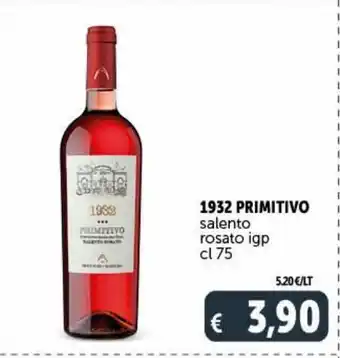 Deco Supermercati 1932 primitivo salento rosato igp cl 75 offerta