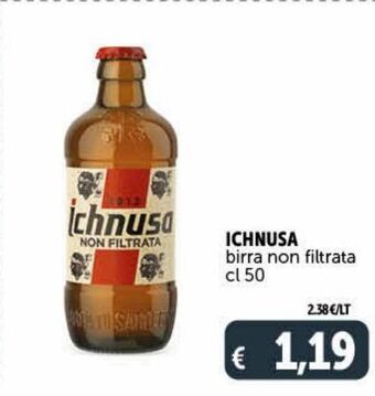 Deco Supermercati Ichnusa birra non filtrata cl 50 offerta