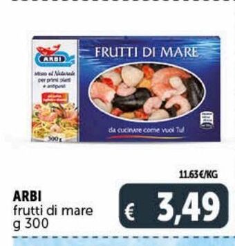 Arbi frutti di mare g 300