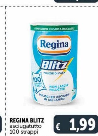 Deco Supermercati Regina blitz asciugatutto 100 strappi offerta