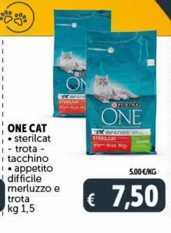 Deco Supermercati One cat cibo per gatti offerta