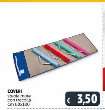 Deco Supermercati Coveri stuoia mare con tracolla cm 60 x 180 offerta