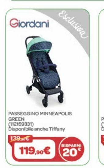 Bimbo Store Passeggino minneapolis green offerta