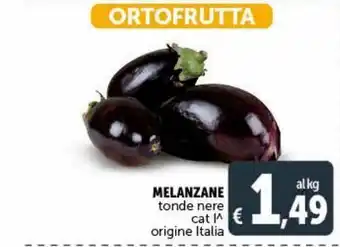 Melanzane tonde nere al kg